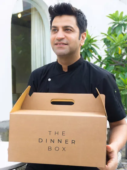 Chef Kunal Kapur, a celebrated Masterchef India host, proudly presents his curated menu in our Dinner Box, bringing his passion for Delhi's food to your home.