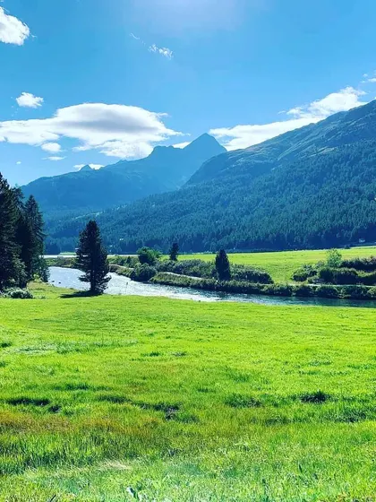 This vibrant green landscape represents the earth element. In yoga, a balanced earth element gives us a sense of being grounded, resilient, and confident. Focusing on this element in our practice can help relieve stress and feelings of unease.