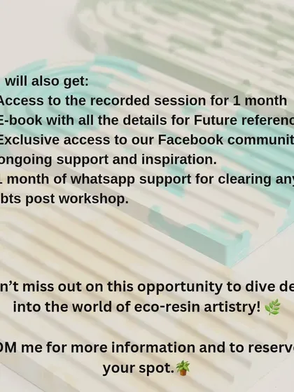 My support continues even after the class ends. You get access to the class recording, a detailed e-book for reference, a private Facebook community, and one month of my personal support on WhatsApp for any questions.