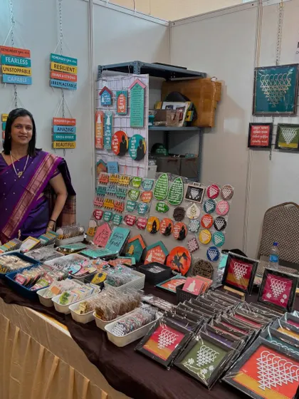 My very first exhibition outside Maharashtra, in Bengaluru! I was so excited and nervous to share my handcrafted collection here.