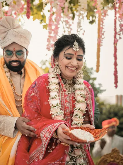 A collection of images from various wedding ceremonies, focusing on the key rituals and the emotions of the bride and groom. Each photo is a cherished memory in the making.
