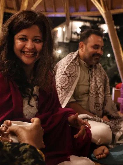 Deep conversations and warm connections during a cacao ceremony. These rituals help us open our hearts and share from a place of authenticity and vulnerability.