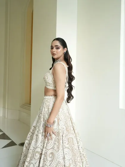 Another beautiful shot of the bride, capturing her confident and serene presence.