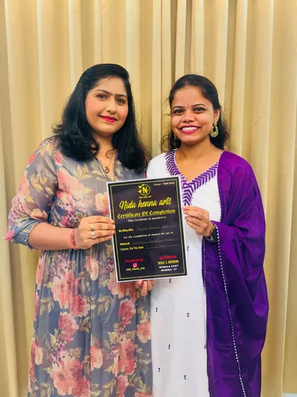 Handing over a certificate is like watching a bird take flight. I am confident she will soar high with her artistic skills.