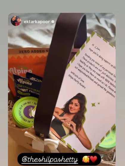 The custom hamper for producer Ekta Kapoor, demonstrating how I help brands connect with key figures in the entertainment industry.