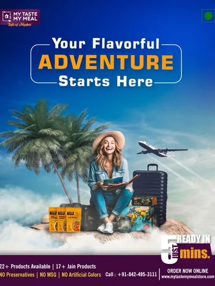 Your adventure starts here, and you don't have to leave good food behind. With my meals packed in your luggage, you are ready for any flavorful journey.