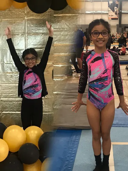 This Gold athlete is all smiles after qualifying for the regional championships.