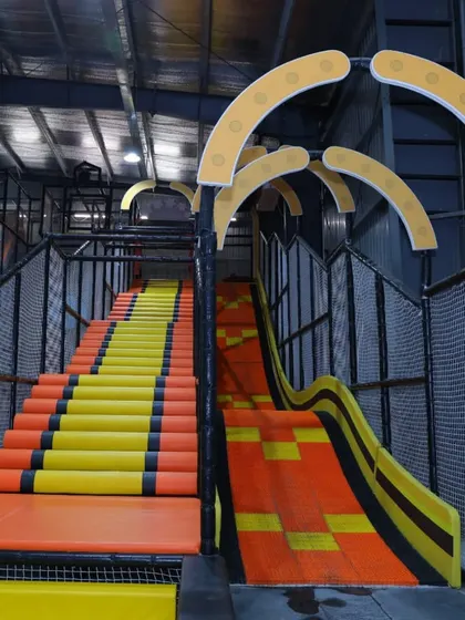 Our long, wavy slides are a thrilling ride from the top of the play structure all the way to the bottom.