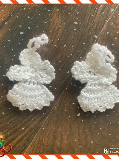 My angel tree ornaments are handcrafted to add a classic and elegant touch to your Christmas tree.