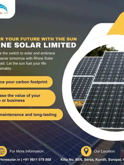 This poster promises to power your future with the sun, helping you reduce your carbon footprint, increase the value of your property, and enjoy a low-maintenance, long-lasting energy source.