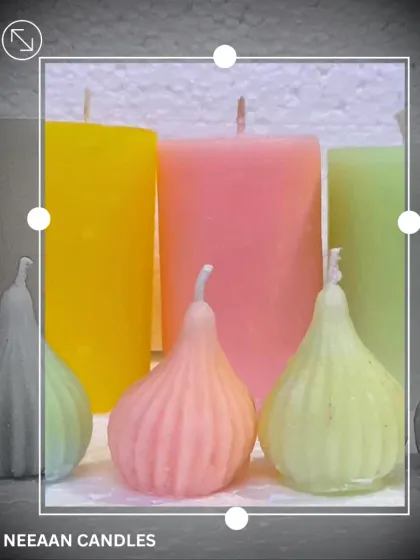 Pastel dreams, but make them modak. These sweet little candles are perfect for Ganesh Chaturthi or Raksha Bandhan, adding a playful and chic vibe to your celebrations.