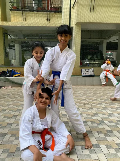 Silly poses and happy faces are a common sight at our dojo. These friendships are an essential part of the karate journey.