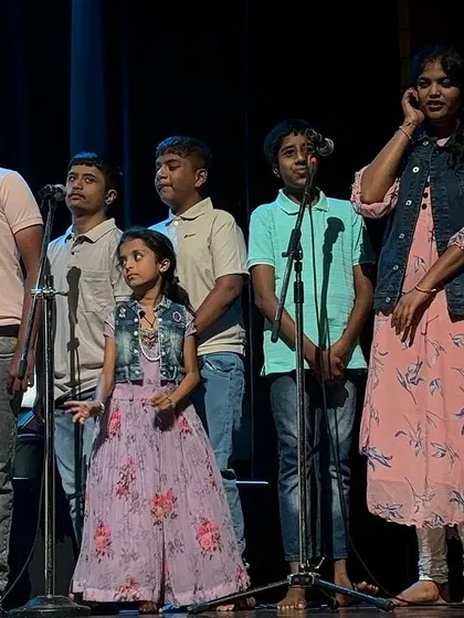 The young superstars from Srishti Special Academy taking the stage. Each child brought their unique voice and spirit to the performance. Moments like these, filled with courage and passion, are the most rewarding part of my work.