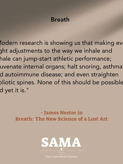 As author James Nestor writes, even slight adjustments to our breathing can have profound effects on our health. This science is the foundation of the breathwork practices I teach.