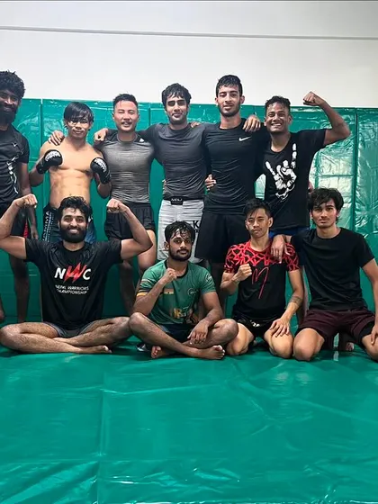 Another group shot of the squad. We are a diverse team of fighters united by the common goal of dominating the Indian MMA scene.