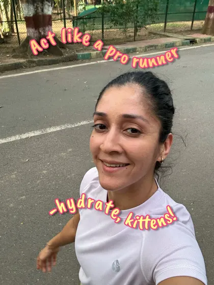 Act like a pro runner and hydrate, kittens! Hydration isn't optional; it's your secret weapon for both pre and post run recovery.