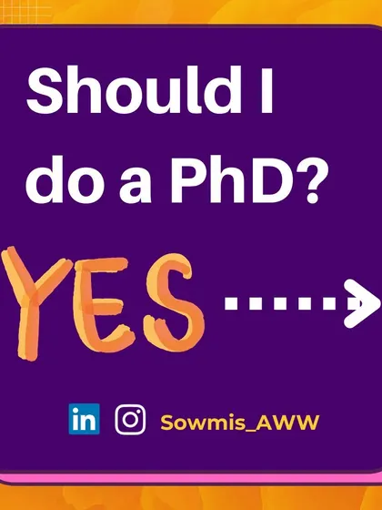 The first question to ask yourself when considering a PhD: Do your long term career goals require it?