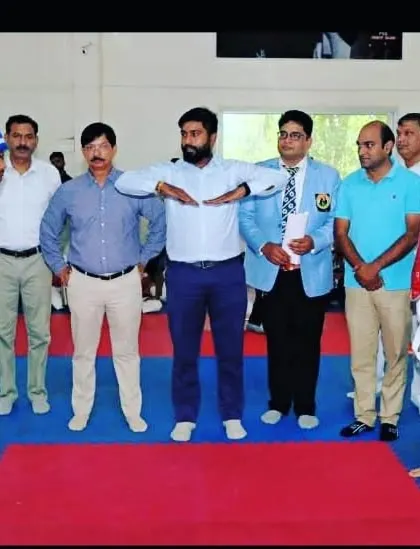 Officiating the 1st State Hapkido Championship. It is important to contribute to the growth of all martial arts.