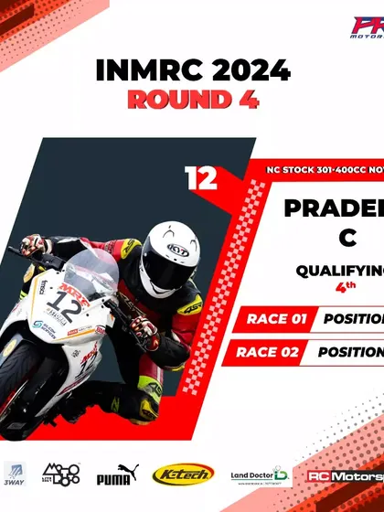 Celebrating a double podium for our coach, Pradeep Reddy, at the National Championship. His success, having started racing at 32, is an inspiration that it's never too late to chase your passion.