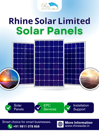 A smart choice for smart businesses. We provide solar panels, quality EPC services, and installation support to help your business save on energy costs.