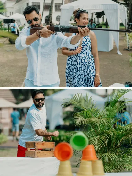 More fun and games! A shooting gallery and other carnival-style games to keep guests of all ages entertained.