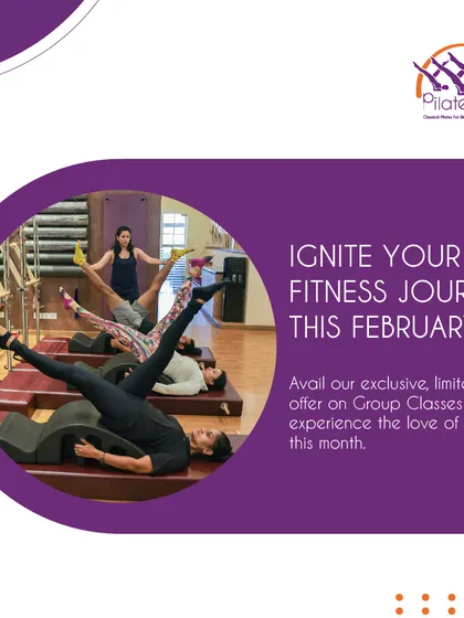 Ignite your fitness journey with our group classes. This image captures the focused energy of a class, where clients work on spine correctors, building strength and enjoying the love of fitness together.