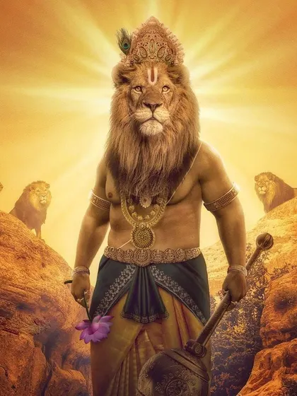Lord Narasimha, the fierce avatar of Vishnu, is worshipped to heal diseases, protect from negative influences, and fulfill honest desires on the path to liberation.