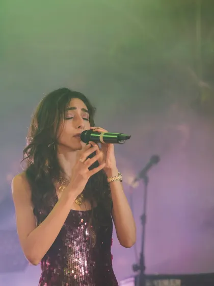 A soulful moment during our performance for the Swiggy and Accel IPO launch party. We can set a range of moods, from upbeat to introspective.