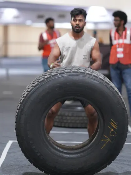 Flipping a heavy tire is a full-body workout that builds raw, functional power. This is the kind of challenge I love to take on.