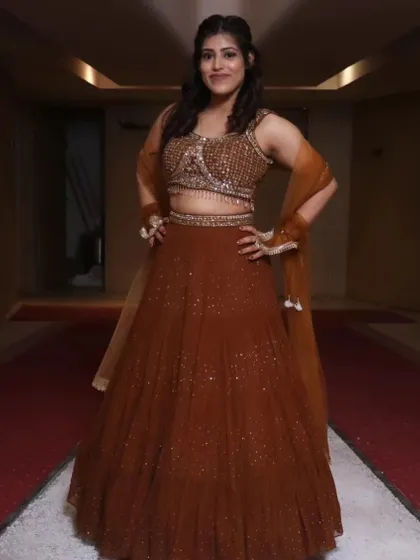 Posing during a family function. My family is my biggest support system.
