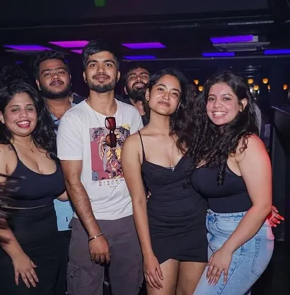 The dance floor was full of happy people enjoying the music and each other's company.