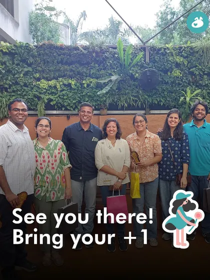 See you there! A group photo from our Pune Adda, capturing the spirit of our community. We always encourage members to bring a friend or partner.