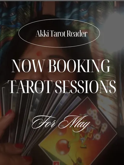 My tarot sessions for May are now open. If you are seeking clarity, guidance, or a little bit of magic to navigate the month of new beginnings, send me a message to book your spot.