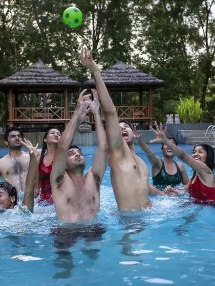 Nothing beats a game of pool volleyball on a sunny day. It's a great way for groups to connect, compete, and have a blast in the water.