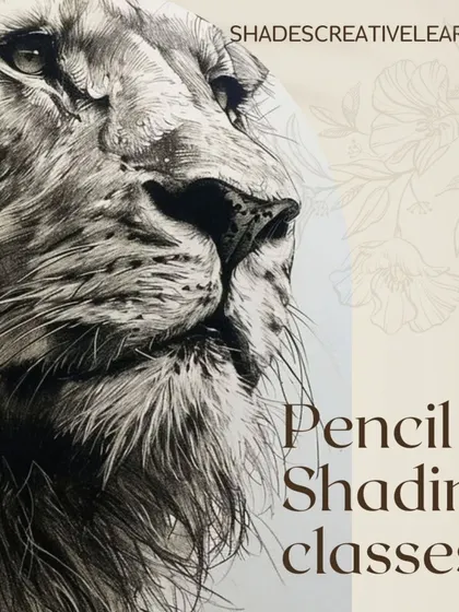 This realistic lion, rendered with detailed pencil shading, showcases the level of artistry you can achieve in our classes. We guide you through advanced techniques to create depth, texture, and life in your drawings.