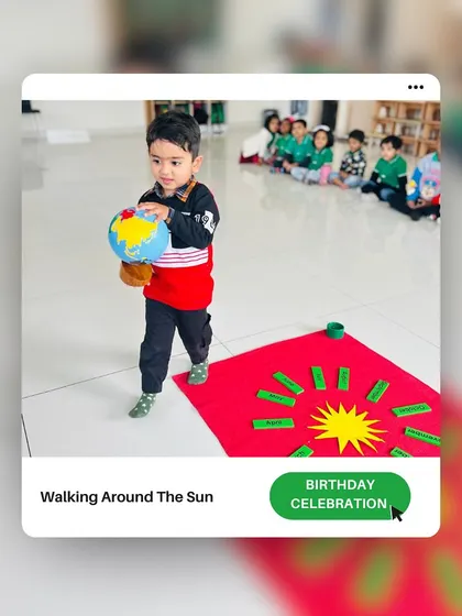 A birthday celebration is a special milestone. With our "Walk Around the Sun" tradition, we honor the child's life journey, making them feel seen, valued, and celebrated by their community.