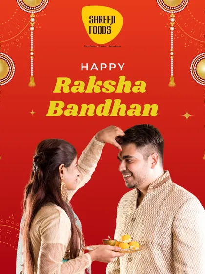 This image captures the essence of Raksha Bandhan. A sister tying a rakhi and offering sweets is a timeless tradition that I am proud to be a part of with my products.