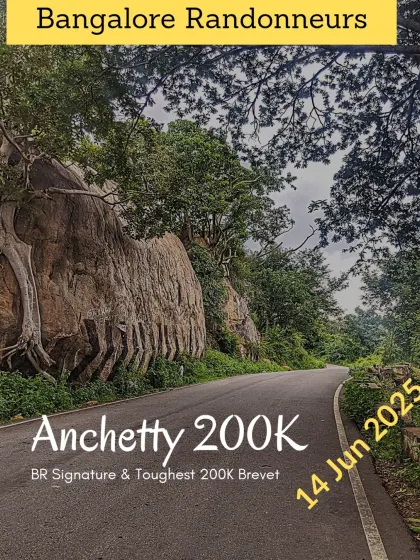We invite you to ride our vintage trail, the Anchetty 200K. This signature brevet is known for its challenging climbs and serene, traffic-free roads that wind through the raw beauty of the forest. It's a journey for those who seek solitude and adventure.