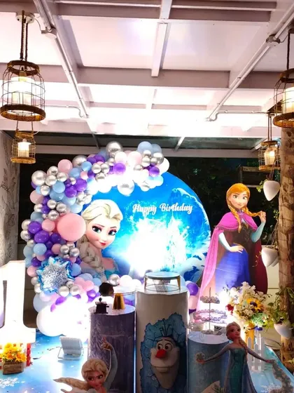 A view of the Frozen stage under the venue's ambient lighting.
