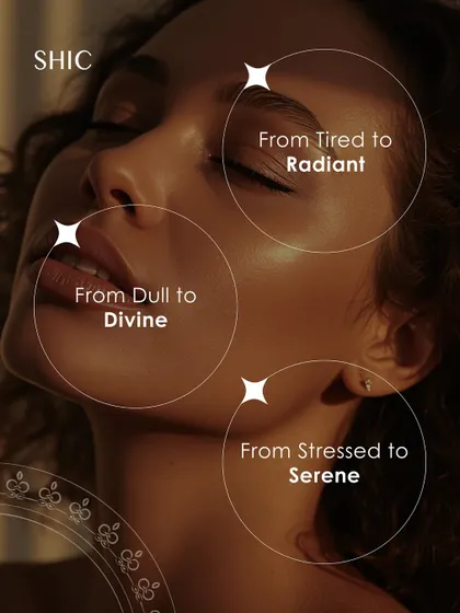 From tired to radiant, dull to divine, stressed to serene. This Dussehra, let your glow win every battle. Each ritual is a ceremony that transforms stress into serenity.