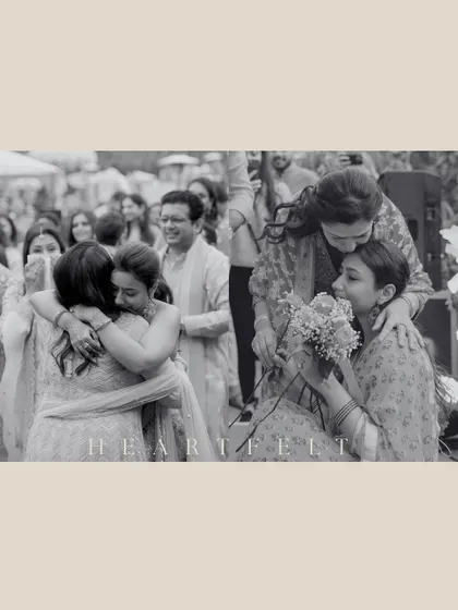 Heartfelt, emotional moments captured in black and white, showing the deep connections between family and friends.