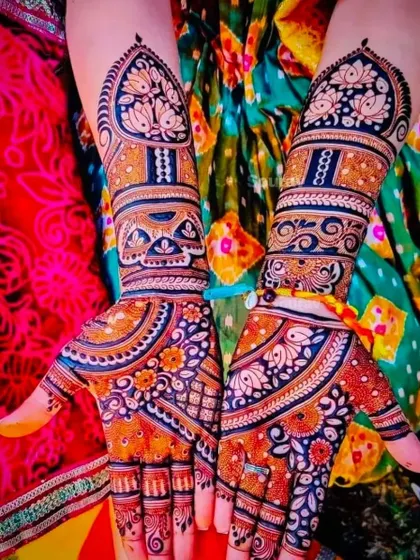 A beautiful, colorful design perfect for any festival. The patterns are traditional but the overall feel is bright and celebratory.