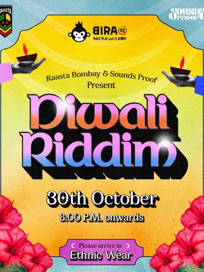 Another poster variation for the "DiwaLIT" party. The design captures the vibrant, celebratory mood we were aiming for.