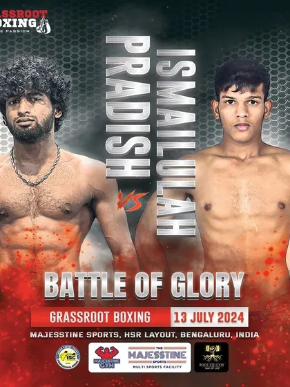 A poster for another exciting bout on the "Battle of Glory" card.