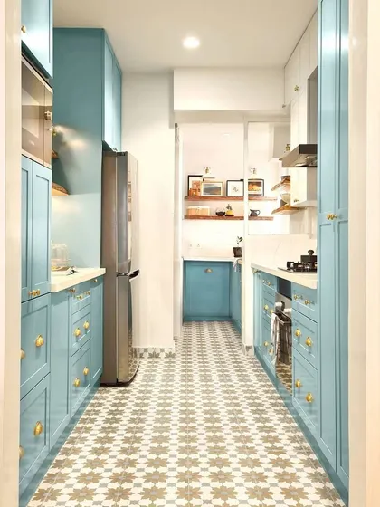 After shot of the transformed Breeze Home kitchen.