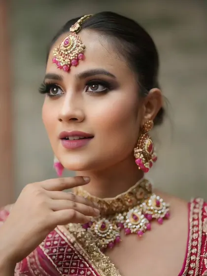 A duplicate of 196, showing the same elegant makeup look.