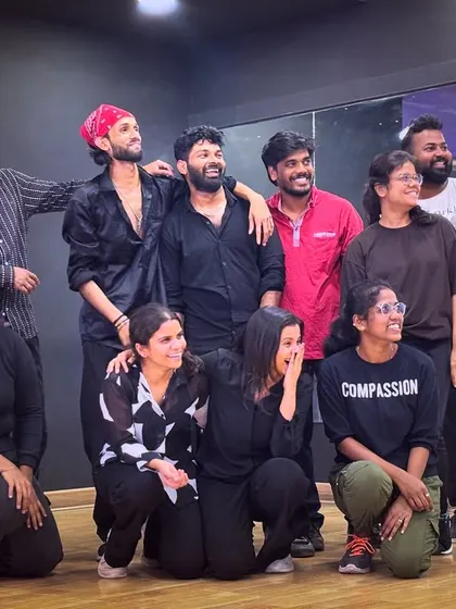All smiles and good vibes with the Bollywood evening batch.
