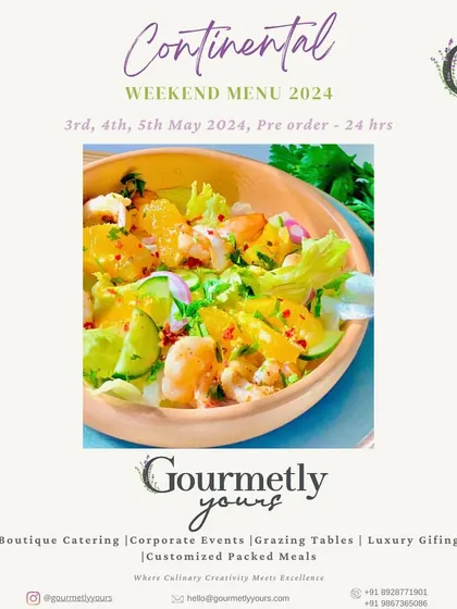The official announcement for our Continental Weekend Menu. This graphic invites customers to pre-order and enjoy a special menu for their weekend lunch and dinner plans.