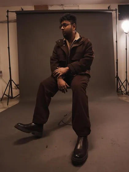 Another angle from the "Einstein" promo shoot. The brown tones gave it a classic, timeless feel.