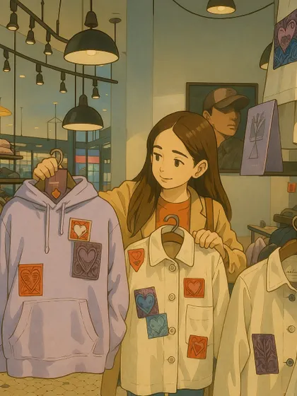 Adding a touch of Studio Ghibli magic to my world of styling and makeup. This AI-generated image was inspired by a real photo from one of my shopping trips.